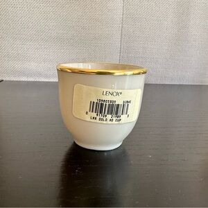 Lenox Discontinued Ivory Teacup with Gold Accent, NWT